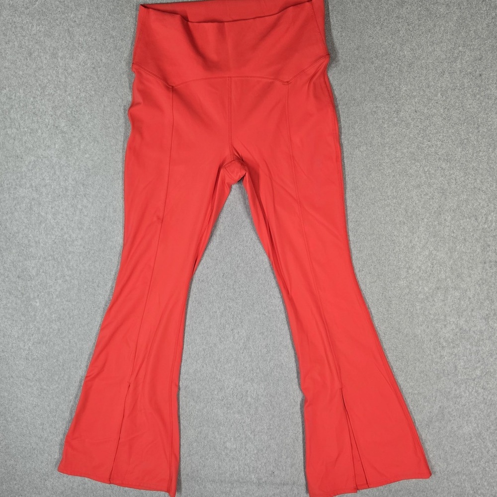 Joylab Women Activewear Pants XL Red Legging Flare Yoga Stretch